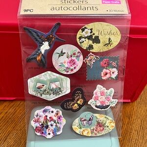 Floral and Butterfly 3D Motion Stickers